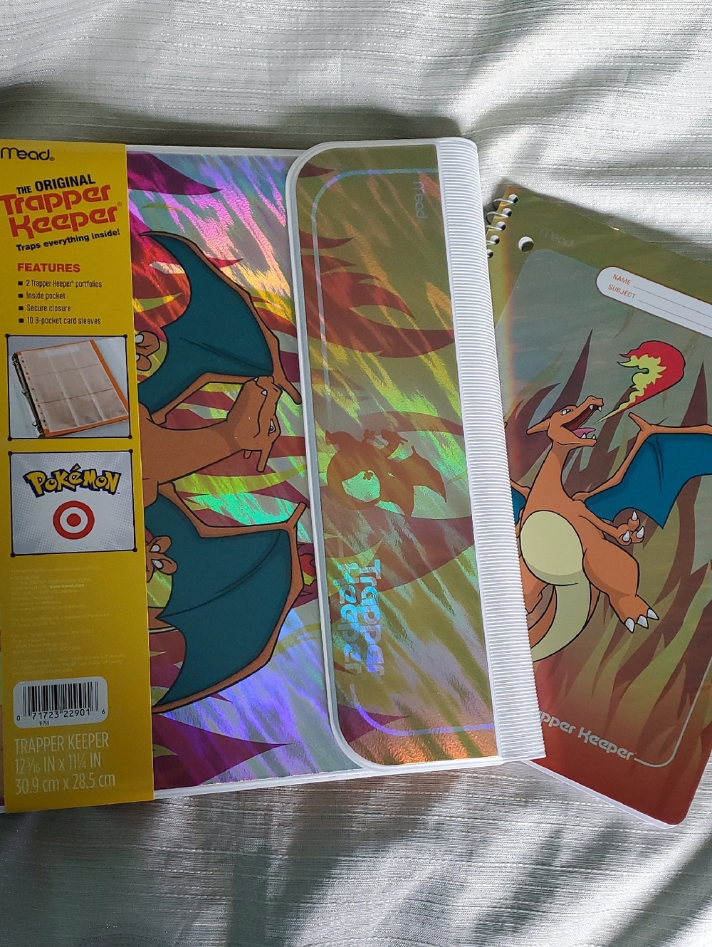 Pokemon x Target Charizard Trapper Keeper And Notebook